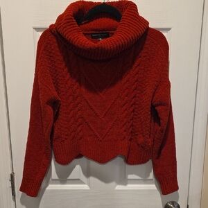 Almost Famous Rust Cowl Neck Sweater